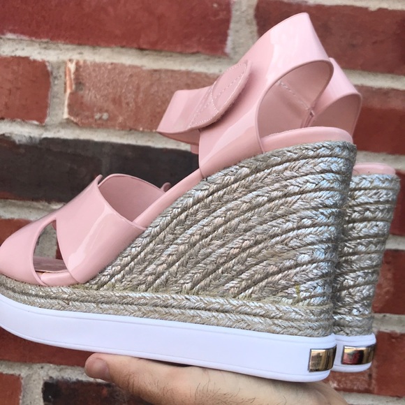 Pink Wedge Heels - Picture 5 of 6